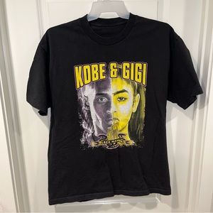Kobe Bryant and Gigi Black Mambas Memorial T-Shirt All Cotton pit to pit 24”X30”
